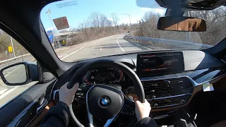 2021 BMW 530i XDrive POV Test Drive - Beyond Comfortable!