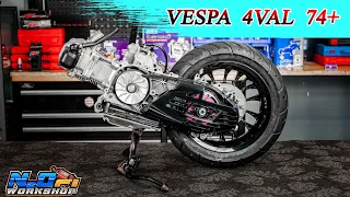 VESPA Super drag 125 up 4valve 300cc made by N2O Fi Workshop - P2