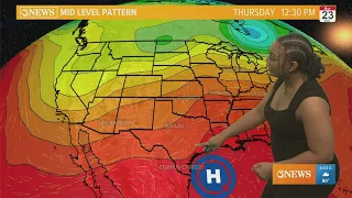 Feels like temperatures crank up day by day throughout the week