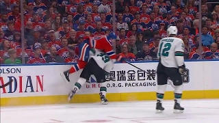 Kassian destroys Couture along the boards