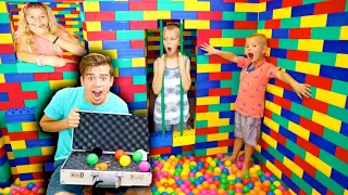 LOCKED In GIANT Lego Escape ROOM JAIL!