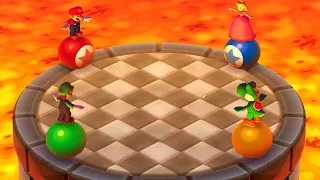 Mario Party The Top 100 MiniGames - Mario Vs Yoshi Vs Peach Vs Luigi (Master Cpu)