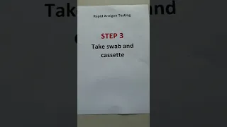 How to test step by step Covid -19 Rapid test device #shorts #covidtest