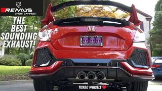 INSTALLING THE REMUS VALVED CAT-BACK EXHAUST ON THE HONDA CIVIC TYPE R FK8 THE BEST SOUNDING EXHAUST