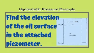 how to use a piezometer sample problem | Fluid Mechanics Lesson 6