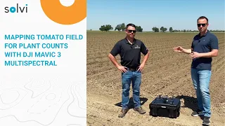 Mapping Tomato Field for Plant Counts with DJI Mavic 3 Multispectral