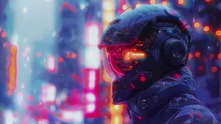 🌠 Synthwave Cyber City Escape: Techno | Chillout Gaming Beats | Dub | Background Music | Cyberpunk