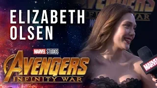 Elizabeth Olsen Live from the Avengers: Infinity War Premiere