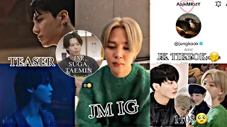 JIKOOK- JM CON SUGA Y TAEMIN🤭JK TIKTOK OTRA VEZ LA M❤️VUELVEN AL LOOK DEL 1108🥺