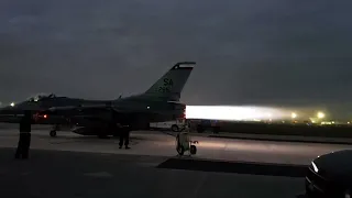 F-16 Engine Run at the Trim Pad