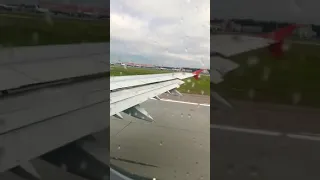 Взлёт Airbus a320 из аэропорта Шереметьево