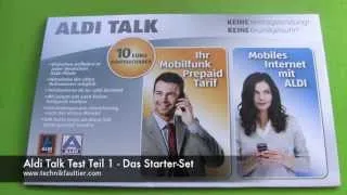 Aldi Talk Test Teil 1 - Das Starter Set