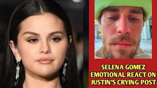 Selena Gomez's heartfelt response to Justin's tearful social media post.