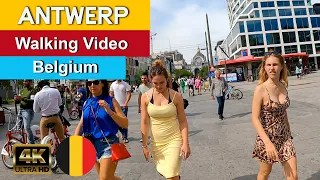 🇧🇪 ANTWERP, Belgium Walking Tour 4K 50fps UHD ( with Captions )