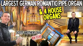 LARGEST GERMAN ROMANTIC PIPE ORGAN & 4 HOUSE ORGANS! KEVELAER, GERMANY - SCOTT BROTHERS DUO ON TOUR!