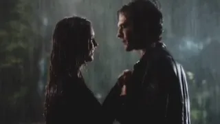 Damon and Elena's rain kissing scene(promise me this is forever)