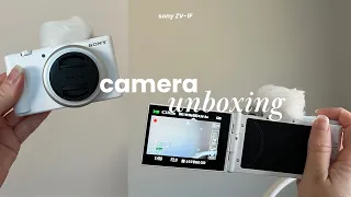 vlog camera unboxing | sony ZV-1F