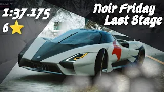 6⭐ - 1:37.175 | Noir Friday / SSC Tuatara Last Stage [ Coastal Loop ] - Asphalt 9