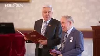 Фарид Мухаметшин поздравил Индуса Тагирова с 80-летием