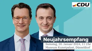 Neujahrsempfang CDU Nordrhein-Westfalen 2024 #CDUNJE24