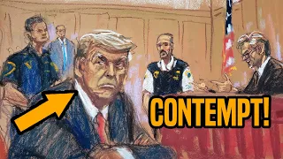 WOW: Trump HELD IN CONTEMPT of court, threatened with JAIL