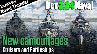 [War Thunder Dev 2.24] New camouflages of cruisers and battleships