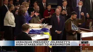 Representative Lauren Boebert reacts to Ukrainian Pres. Volodymyr Zelenskyy's visit