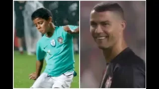 ROBOZINHO! Filho de CR7 faz golaço e deixa pai "BABANDO"!