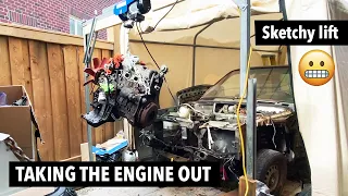 RESTORING A 1984 BMW E30 Part: 5 (Engine Removal)