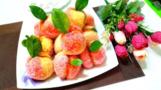 🔥Пирожное персики 🍑Вкус детства 👍Шафтоли печенье тайёрлаш 🍑