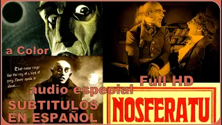 🦇 NOSFERATUS 1922. en Español y Audio Especial👹Nueva Versión.  HD.  - Color