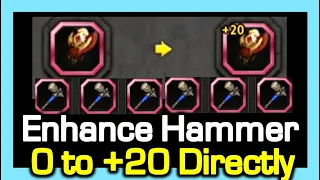 Enhance Hammer : 0 to +20 Directly / Dragon Nest SEA (on September Patch)