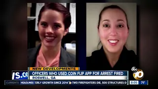 Officers who used coin flip app for arrest fired