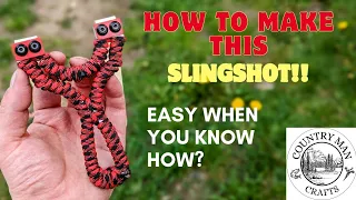 Making a EDC Slingshot | Aluminium Core with a Paracord Wrap