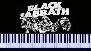 BLACK SABBATH - Paranoid Piano Tutorial