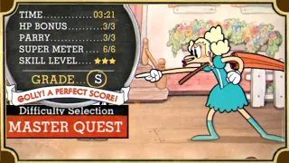 Cuphead: Master Quest / Hitless / Sally Stageplay / S-Rank / Mod / 3:21 IGT (17)