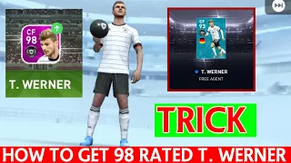 HOW TO GET 98 RATED T. WERNER FROM POTW UEFA EURO 2020 IN PES 2020 MOBILE | ZAKI PES OFFICIAL|