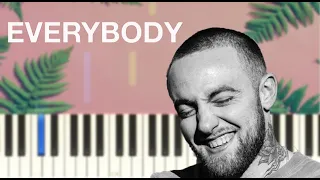 Mac Miller - Everybody - Piano Tutorial