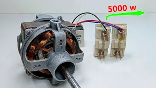I turn a fan into a high power AC Current Electric generator 230v 5000w Electricity