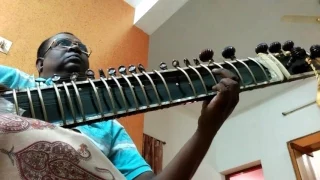 Lear sitar simple gat in Raag Malkauns slow Teen Taal, my own composition by sitar Eesanji