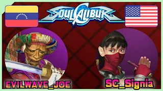 Soulcalibur || EVILWAVE_JOE 🇻🇪 VS 🇺🇸 SC_Signia || FLYCAST FIGHTCADE 2