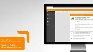 Webinar STRATO Webshop Now - Menü- und Kategoriestruktur