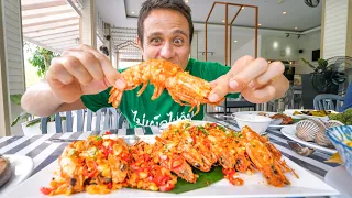 Giant FRIED GARLIC SHRIMP!!! Best Food From The DEEP Sea!