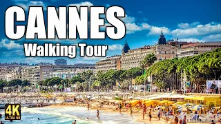 Cannes 🇨🇵 France - Walking Tour (4k Ultra HD 60fps) – With Captions