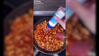 Подборка рецептов с ТИК-ТОК от "Настя Поварешка" вкусные рецепты №2 #чипсы, #гамбургер, #Гречка