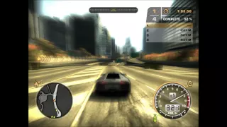 NFS Most Wanted 2005: Lamborghini Murcielago Race Again HD