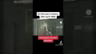 On this day in history, 26th April 1986. Chernobyl nuclear disaster