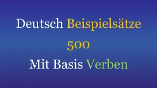 German Learning | 500 german sentences with basic verbs | listening while sleeping