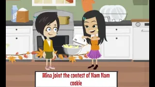 Mina join the Nam Nam Cookies's contest - English Story - English Comedy Animated - comedy cartoon.