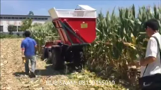 Alat Mesin Panen Jagung dengan Traktor Roda 4 SAAM CORN HARVESTER